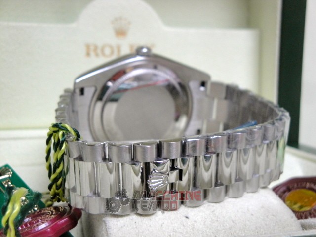 rolex replica daydate ll acciaio blue dial president orologio replica copia imitazione - immagine 10