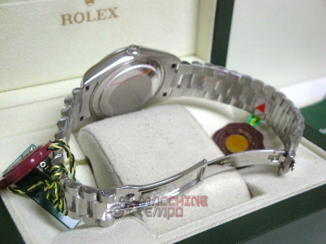 rolex replica daydate ll acciaio blue dial president orologio replica copia imitazione - immagine 14