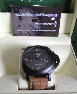 Panerai replica luminor GMT ceramica pro-hunter pvd imitazione copia