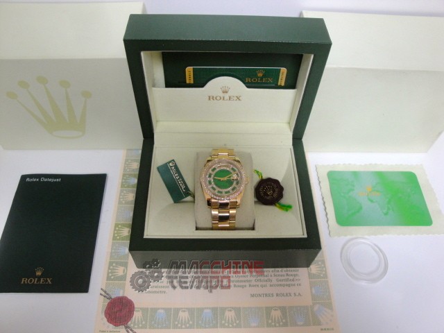 rolex replica daydate ll SARU oro giallo diamond bezel orologio replica copia imitazione
