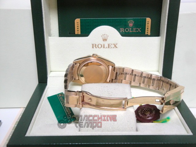 rolex replica daydate ll SARU oro giallo diamond bezel orologio replica copia imitazione - immagine 13