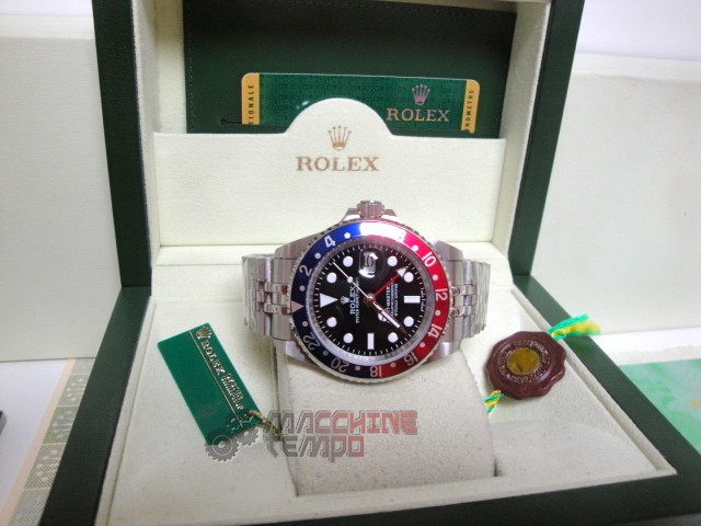 rolex replica GMT master II rosso blue classic jubilèè orologio replica - immagine 8