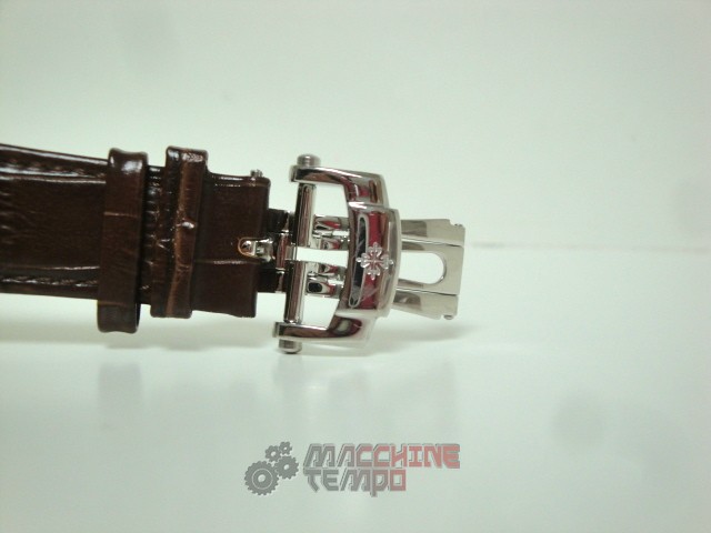 patek philippe replica nautilus white dial skeletron acciaio strip leather orologio imitazione - immagine 7