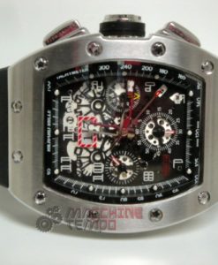 richard mille replica skeletron RM011 Felipe Massa titanium strip rubber-b