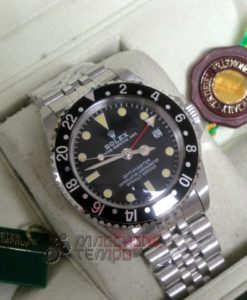rolex replica vintage GMT master II 1675 black bezel jubilèè plexi glass
