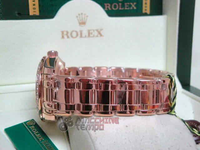 rolex replica pearlmaster rose gold red grape orologio imitazione - immagine 11