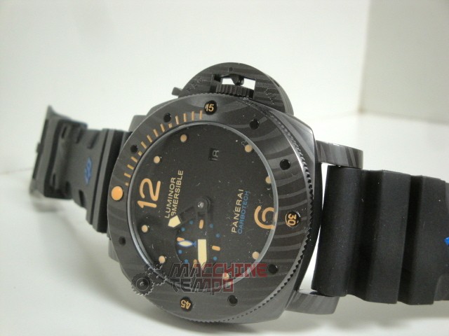 Panerai replica luminor submersible 1950 carbotech 3 days automatic 47mm PAM00616 imitazione copia - immagine 8