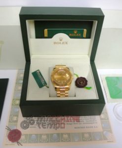 rolex replica daydate ll oro giallo gold dial barrette orologio replica copia imitazione