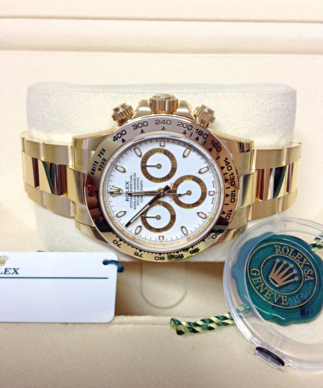 Rolex replica daytona 116508 white dial - immagine 6