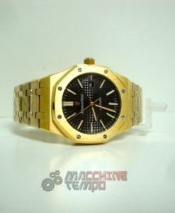 Alternative view of audemars piguet replica royal oak jumbo oro giallo black dial imitazione copia