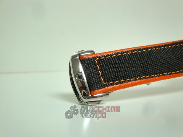 Omega replica seamaster planet ocean acciaio black dial strip cordura imitazione copia - immagine 3