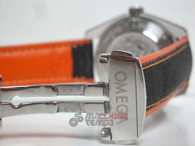 Omega replica seamaster planet ocean acciaio black dial strip cordura imitazione copia - immagine 8