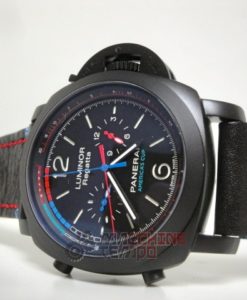 Panerai replica luminor regatta americans cup oracle team cinturino pelle imitazione copia