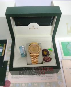 Alternative view of rolex replica daydate ll oro giallo gold dial diamond orologio replica copia imitazione