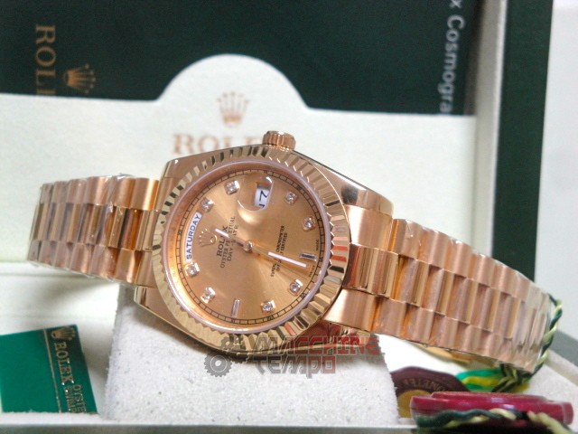 rolex replica daydate ll oro giallo gold dial diamond orologio replica copia imitazione