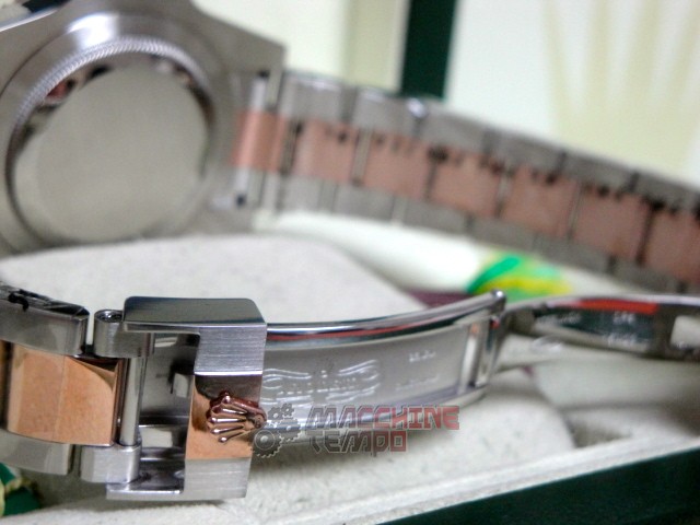 rolex replica GMT master II acciaio rose gold 126711CHNR ceramichon bezel - immagine 14