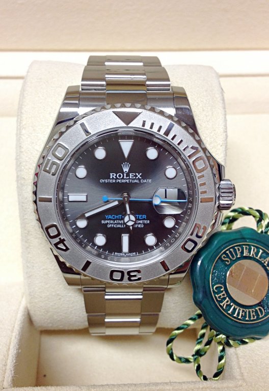 Rolex replica yacht master I 116622 rhodium dial