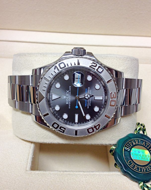 Rolex replica yacht master I 116622 rhodium dial - immagine 6