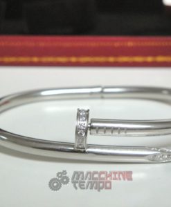 Cartier replica gioielli bracciale juste un clou white gold