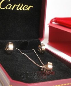 Cartier replica gioielli collier completo di orecchini love rose gold