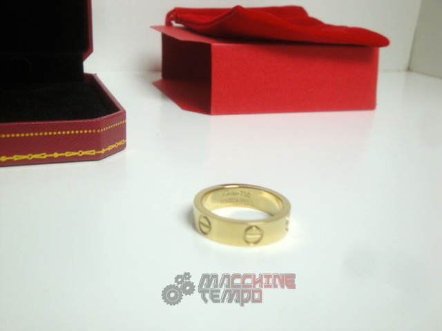 Cartier replica gioielli anello love yellow gold - immagine 5