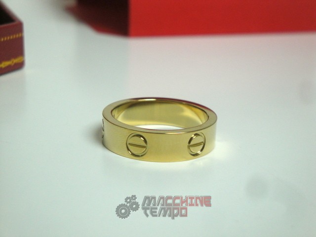 Cartier replica gioielli anello love yellow gold - immagine 7