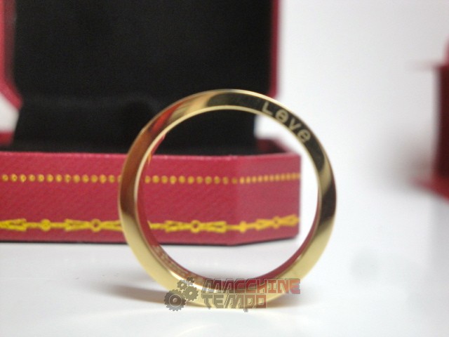 Cartier replica gioielli anello love yellow gold - immagine 10