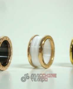 Alternative view of Bulgari replica gioielli anello ciondolo B.zero1 rose gold ceramica nero