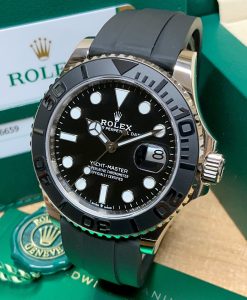 Alternative view of Rolex replica yacht master I white gold 226659 rubber-b