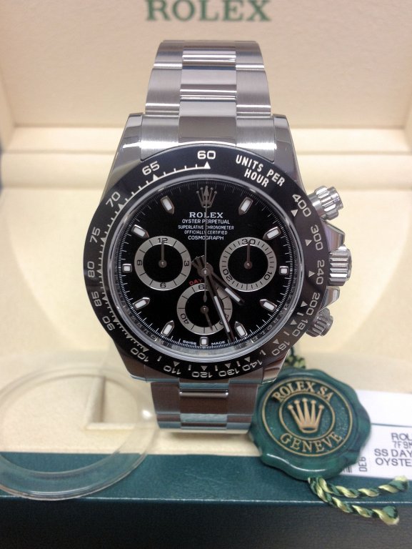 Rolex replica daytona 116500LN crono ceramichon black dial