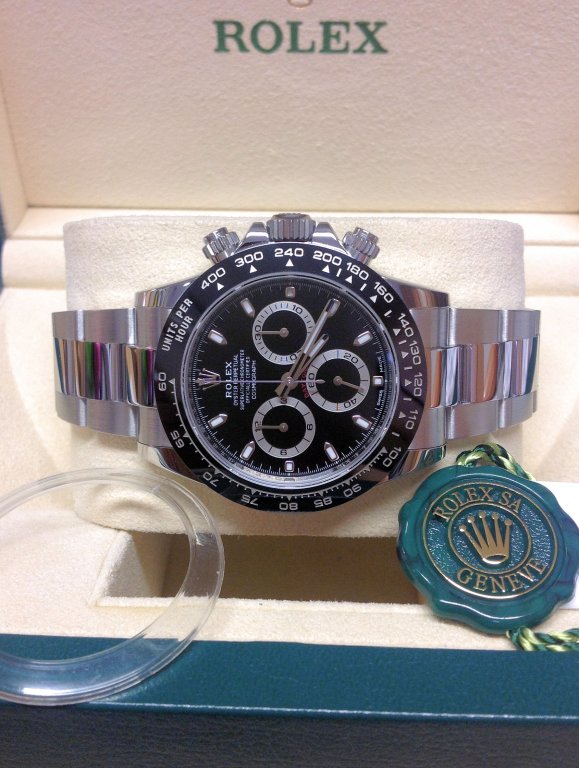 Rolex replica daytona 116500LN crono ceramichon black dial - immagine 5