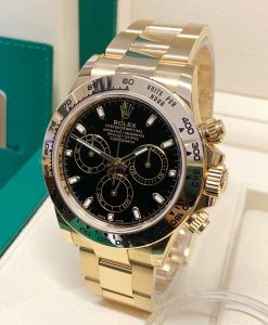 Alternative view of Rolex replica daytona 116508 black dial