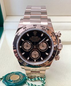 Rolex replica daytona 116505 rose gold black dial