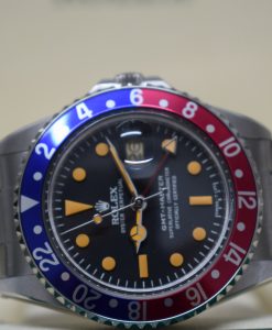 Alternative view of Rolex replica vintage GMT master II 1675 pepsi oyster