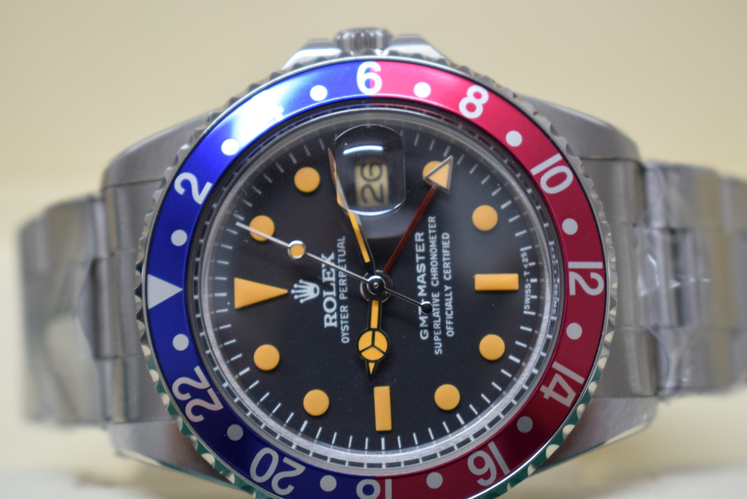 Rolex replica vintage GMT master II 1675 pepsi oyster - immagine 11