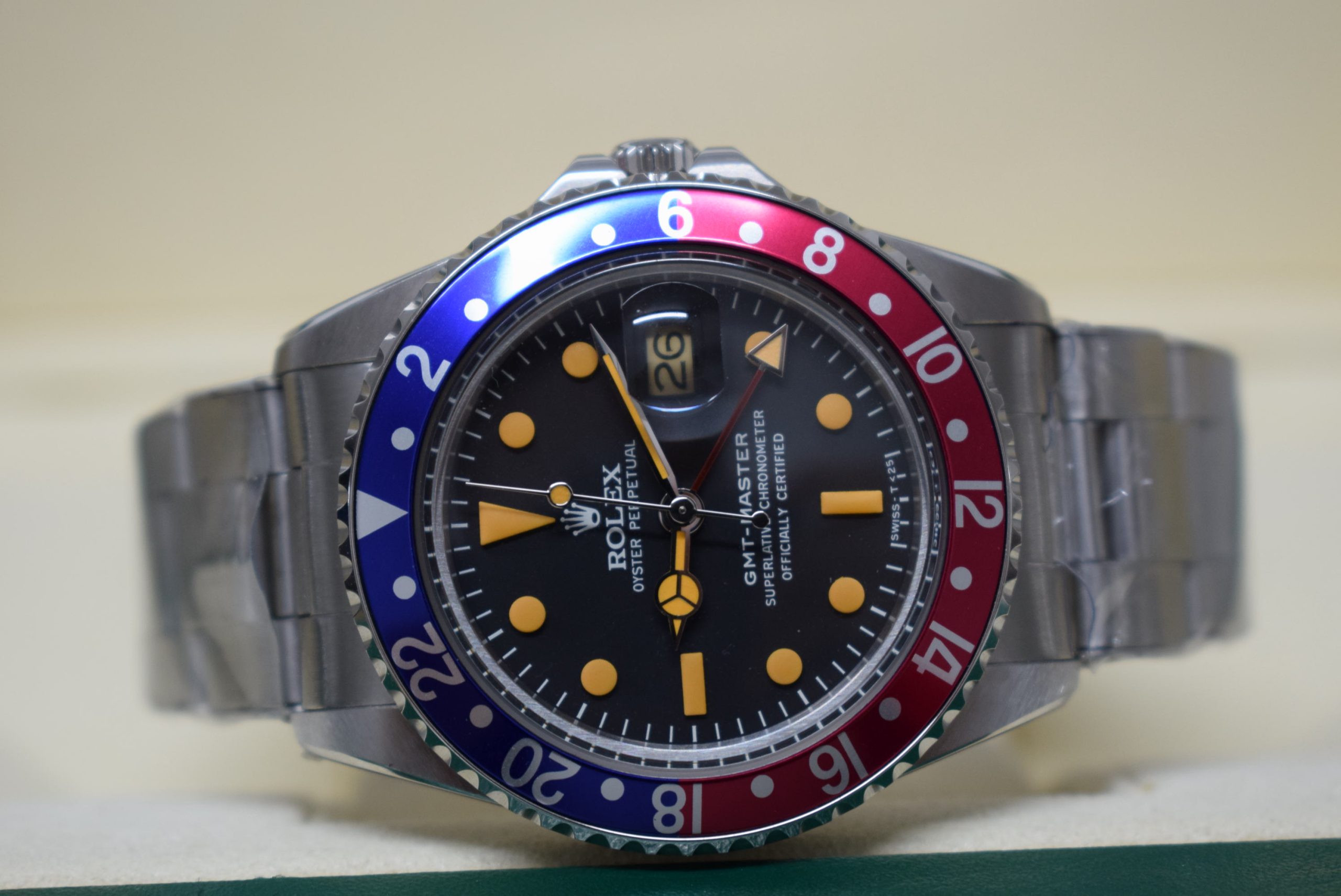 Rolex replica vintage GMT master II 1675 pepsi oyster - immagine 3
