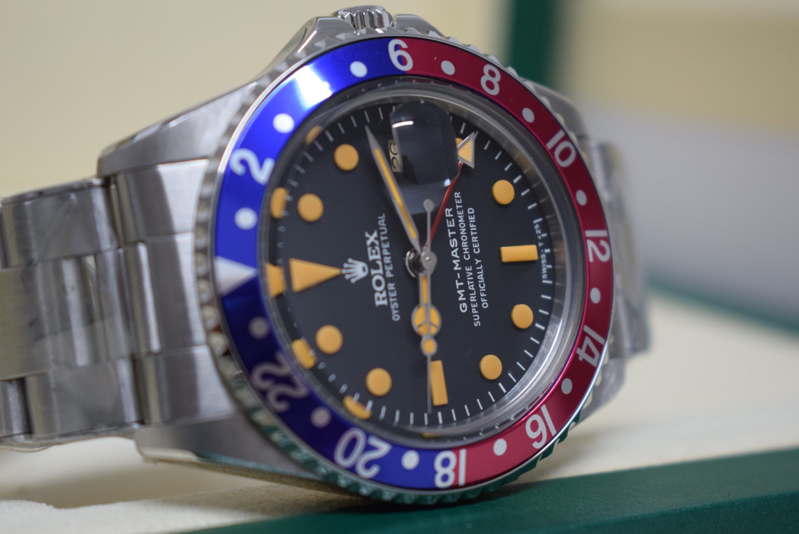 Rolex replica vintage GMT master II 1675 pepsi oyster - immagine 9