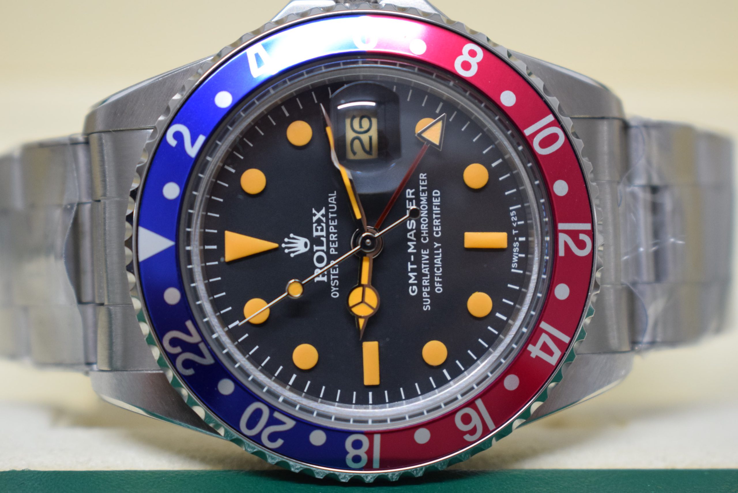 Rolex replica vintage GMT master II 1675 pepsi oyster