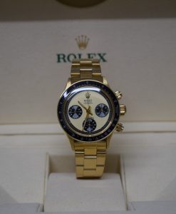 Alternative view of Rolex replica vintage daytona paul newman 6245 yellow gold white dial