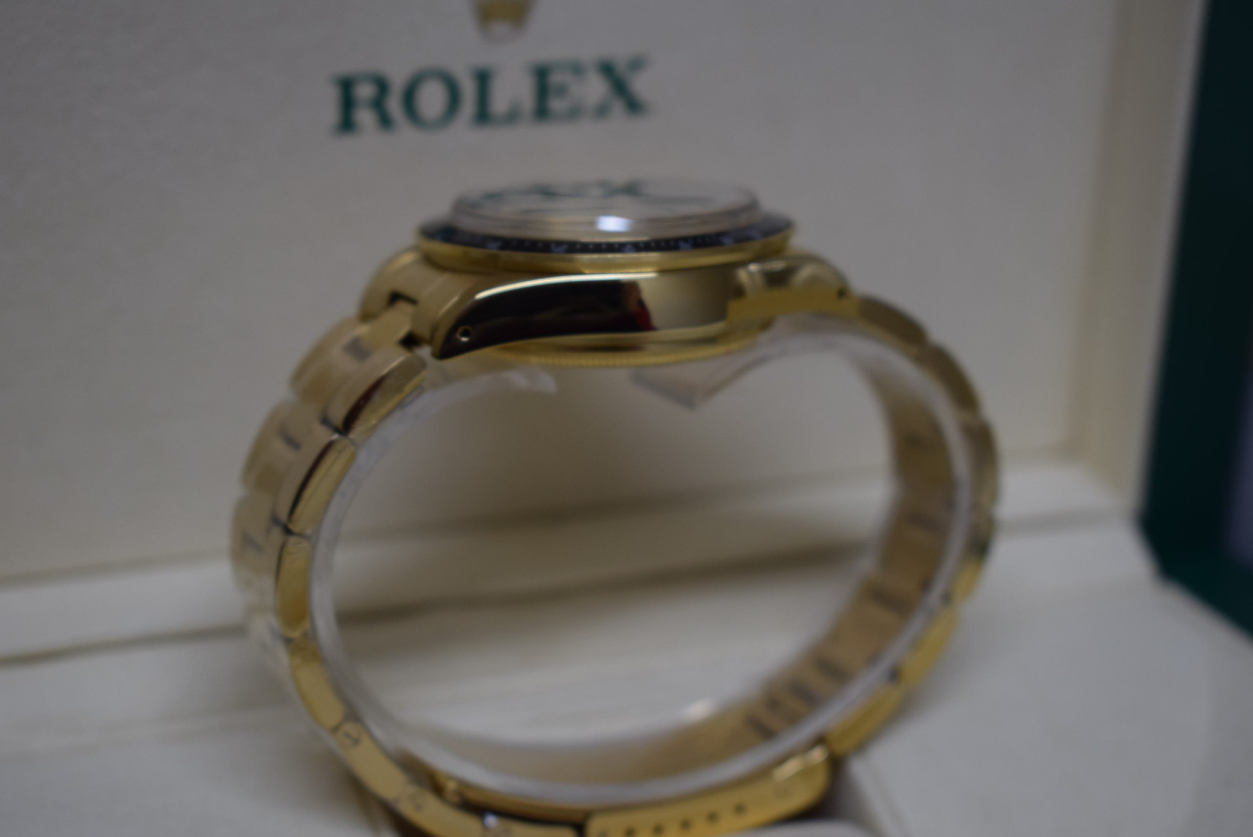Rolex replica vintage daytona paul newman 6245 yellow gold white dial - immagine 11