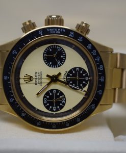 Rolex replica vintage daytona paul newman 6245 yellow gold white dial