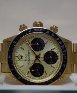 Alternative view of Rolex replica vintage daytona paul newman 6263 yellow gold lemon dial