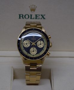 Alternative view of Rolex replica vintage daytona paul newman john player special 6264 yellow gold black dial