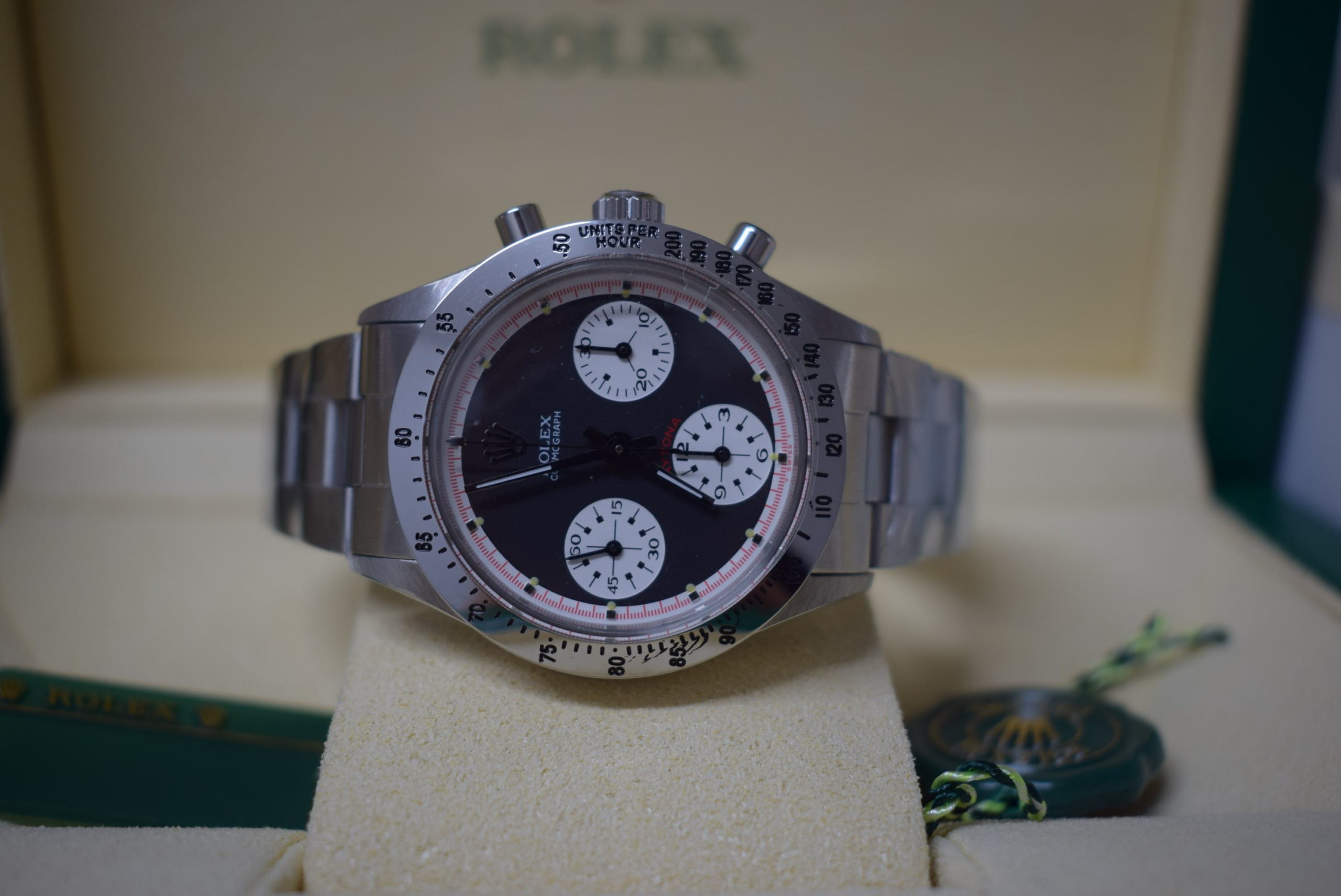Rolex replica vintage daytona paul newman 6262 black dial musketeer