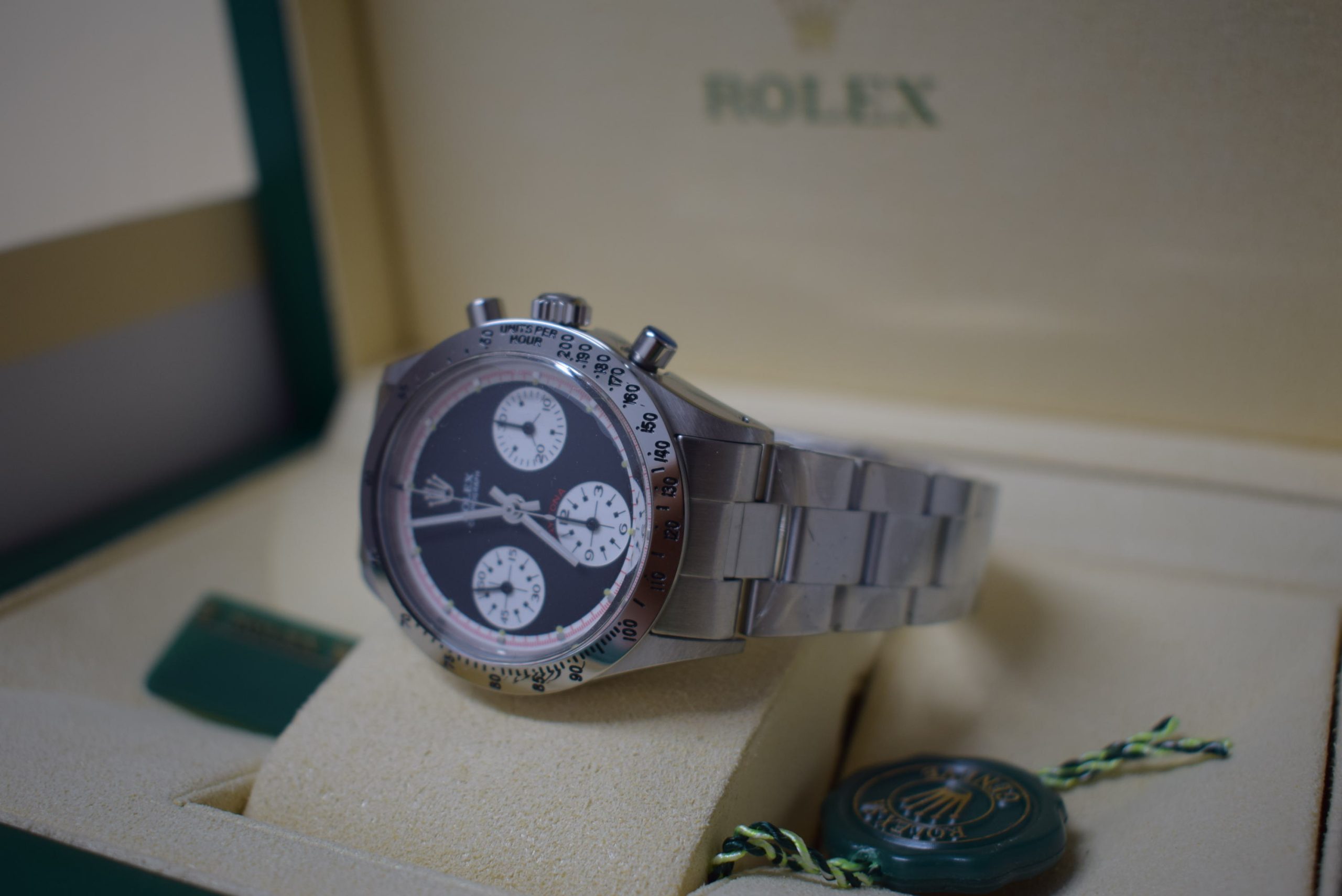 Rolex replica vintage daytona paul newman 6262 black dial musketeer - immagine 4