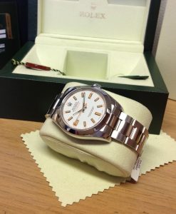 Alternative view of Rolex replica milgauss 116400GV white dial