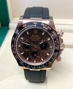 Rolex replica daytona oysterflex 116515LN rose gold choco