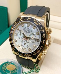 Alternative view of Rolex replica daytona oysterflex 116518LN MOP dial