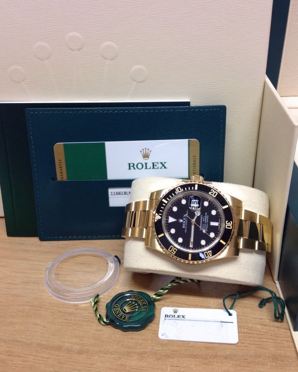 Rolex replica submariner oro giallo 116618LN - immagine 4