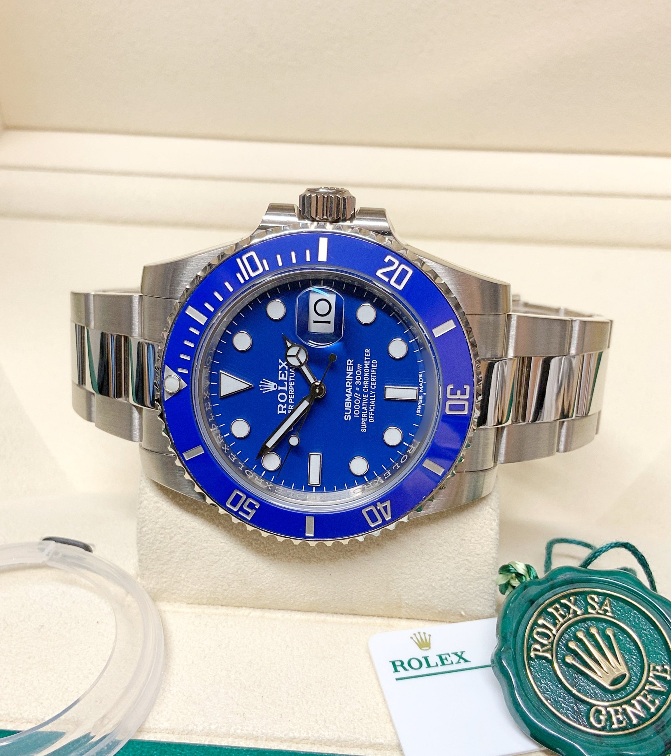 Rolex replica submariner white gold puffo 116619LB - immagine 4